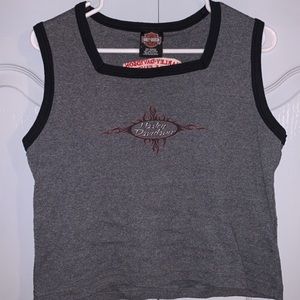 Harley Davidson cropped tank top